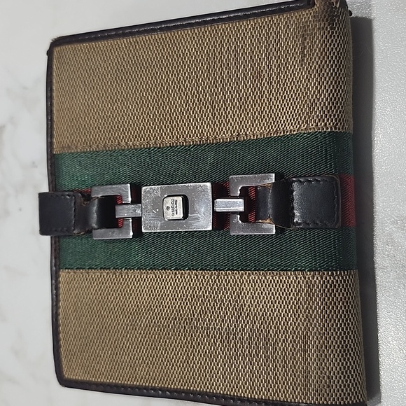☆Sale☆ Gucci Jackie Webbing Wallet - Picture 1 of 16
